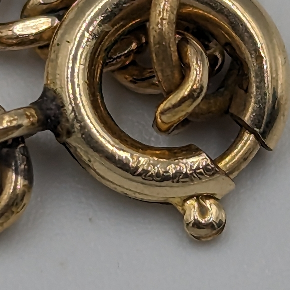 Antique/Vintage Floral Design Locket On Gold Filled Curb Chain 12K GF 24" AS IS - Picture 12 of 15